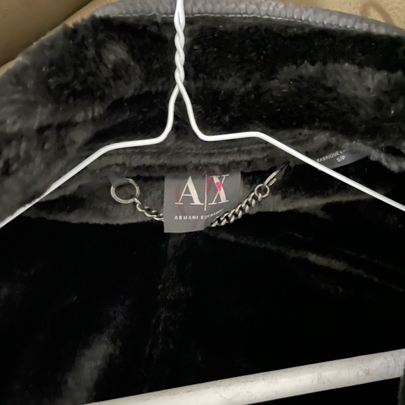 Armani Exchange Suede and Fur Jacket - Picture 2 of 3